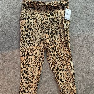 Cheetah print free people pants